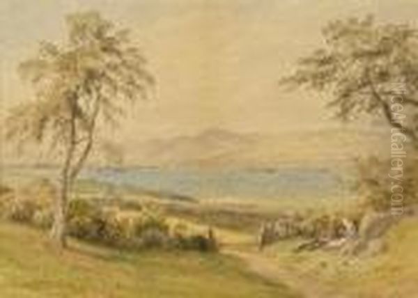 Belfast Lough From Holywood Oil Painting by Joseph Carey Carey