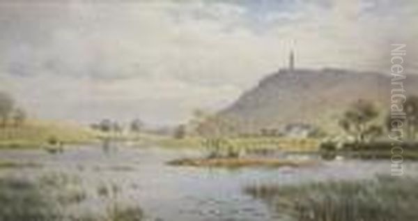 Scrabo, Newtownards Oil Painting by Joseph Carey Carey