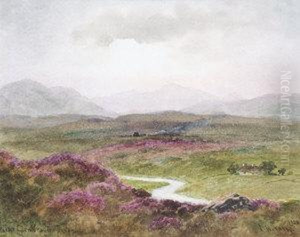 Near Glenveagh, Donegal Oil Painting by Joseph Carey Carey