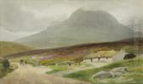 Errigal, Donegal Oil Painting by Joseph Carey Carey