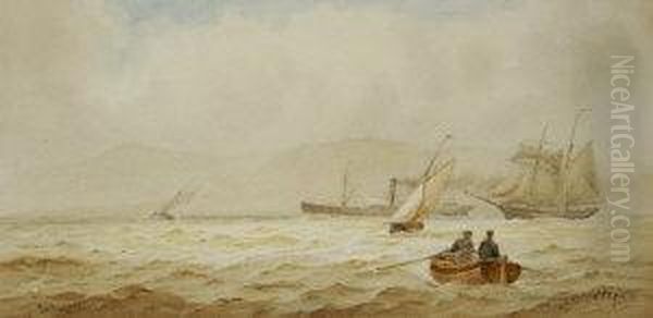 Belfast Lough Oil Painting by Joseph Carey Carey