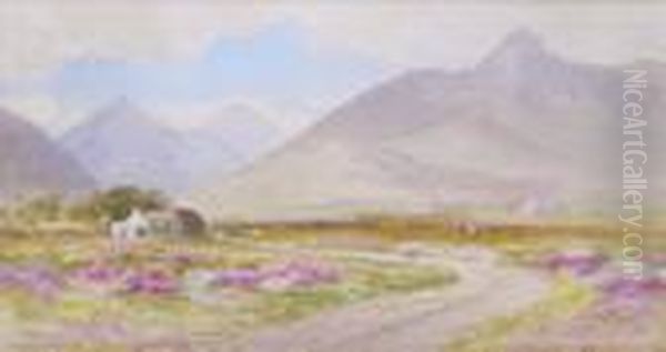 Slieve Bingian, Kilkeel Oil Painting by Joseph Carey Carey