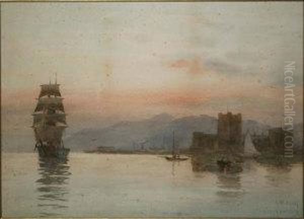 Carrickfergus Oil Painting by Joseph Carey Carey