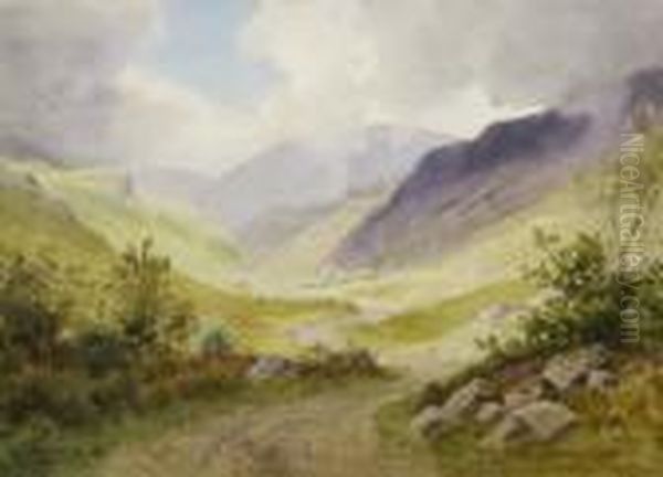 Gloomy Glenmalure, Wicklow Oil Painting by Joseph Carey Carey