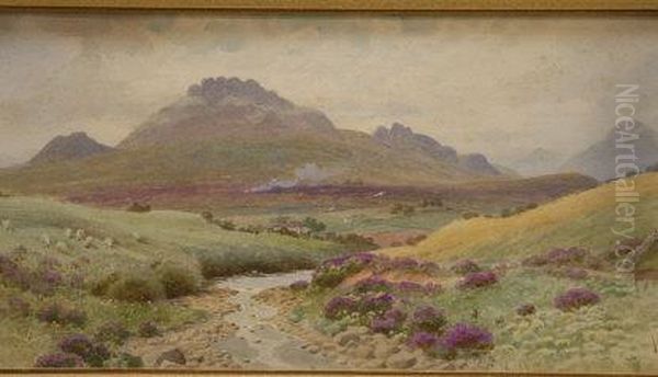 The Mountains Of Mourne Oil Painting by Joseph Carey Carey