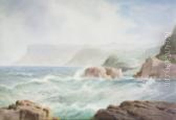 Fair Head In Foul Weather Oil Painting by Joseph Carey Carey