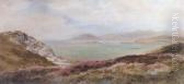 Dublin Bay Oil Painting by Joseph Carey Carey