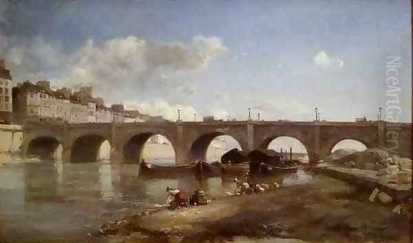 Le Pont de la Tournelle Paris Oil Painting by Johan Barthold Jongkind