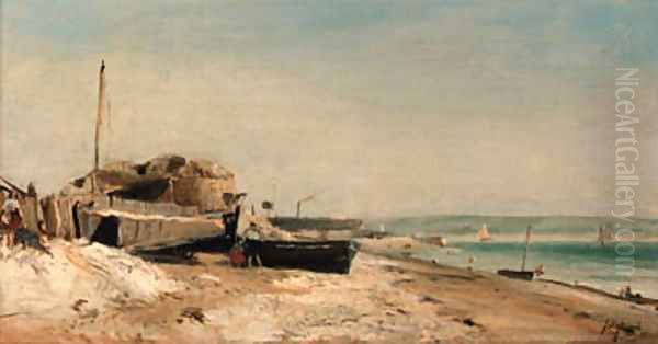 Sainte-Adresse Oil Painting by Johan Barthold Jongkind