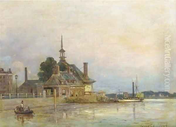 The Hoofdpoort, Rotterdam Oil Painting by Johan Barthold Jongkind