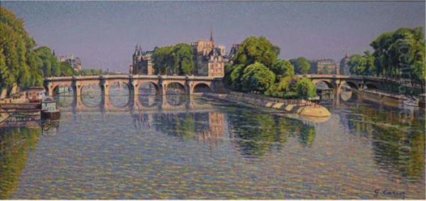 Pont Neuf Oil Painting by Gustave Cariot