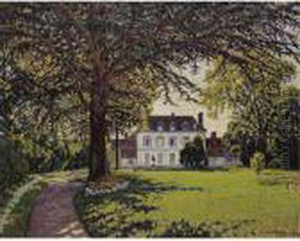 Le Parc Du Chateau A Perigny Oil Painting by Gustave Cariot