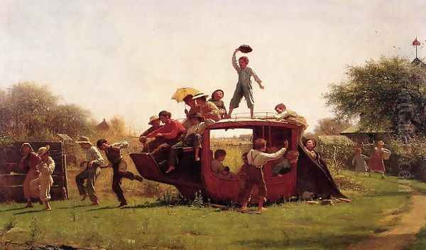 The Old Stage Coach Oil Painting by Eastman Johnson