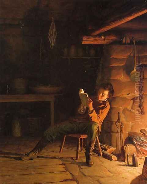 The Boyhood of Abraham Lincoln Oil Painting by Eastman Johnson