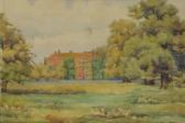 Villa Nel Sussex Oil Painting by Onorato Carlandi