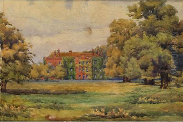 Englische Landvilla In Sussex Oil Painting by Onorato Carlandi