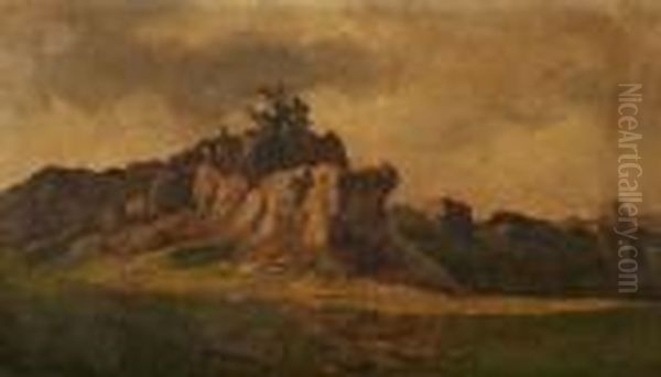 Campagna Romana Oil Painting by Onorato Carlandi