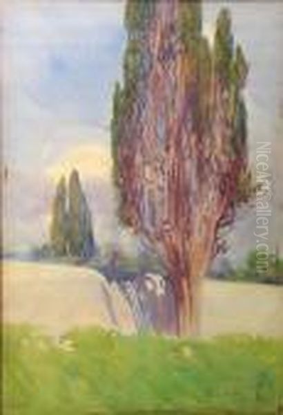 Villa Adriana Oil Painting by Onorato Carlandi