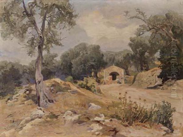 Tivoli, Campagna Romana Oil Painting by Onorato Carlandi