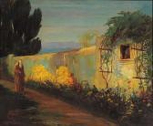 Castel Gandolfo Oil Painting by Onorato Carlandi