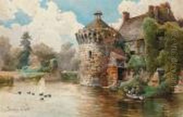 Scotney Castle, Kent Oil Painting by Onorato Carlandi