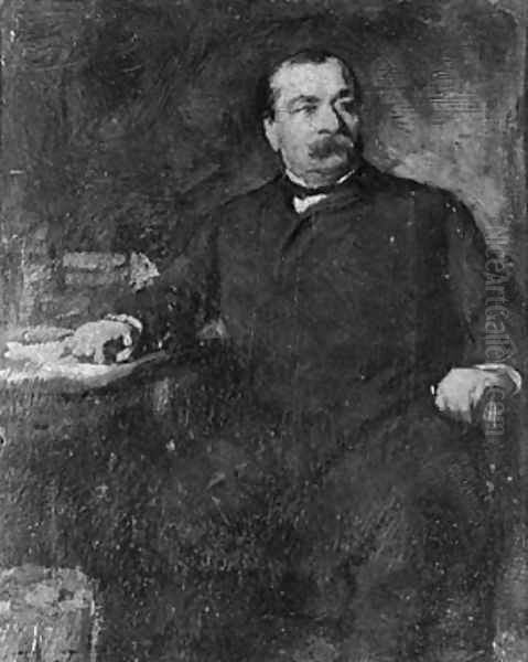 Grover Cleveland Oil Painting by Eastman Johnson