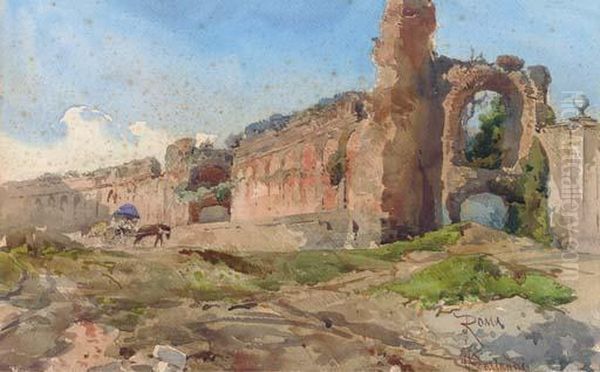 Roma Oil Painting by Onorato Carlandi