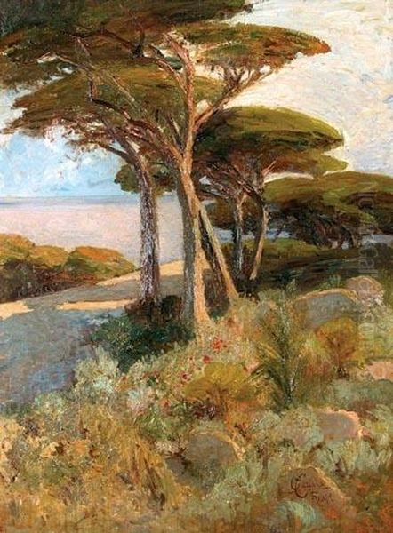 Paesaggio Mediterraneo Oil Painting by Onorato Carlandi