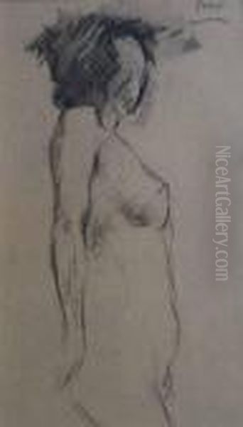 Standing Nude by Arthur Beecher Carles