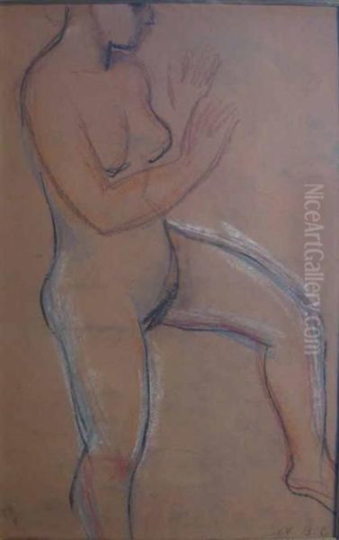 Standing Nude, No. 73 Sketchbook by Arthur Beecher Carles