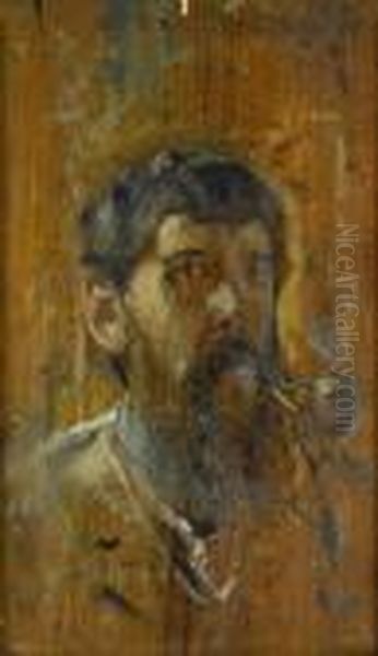 Self Portrait Oil Painting by Arthur Beecher Carles