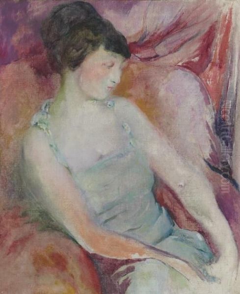 Portrait Of Helen Fleck Seyffert Oil Painting by Arthur Beecher Carles