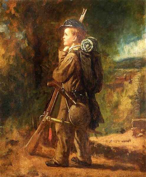 Little Soldier Oil Painting by Eastman Johnson