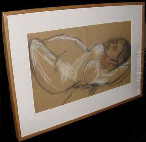 Reclining Nude Oil Painting by Arthur Beecher Carles