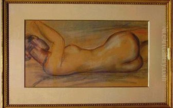 Reclining Nude Oil Painting by Arthur Beecher Carles