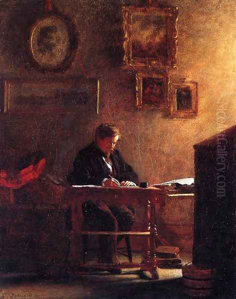 Self Portrait Oil Painting by Eastman Johnson