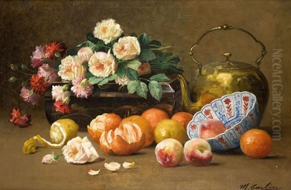 Nature Morte Aux Fruits Oil Painting by Max Carlier