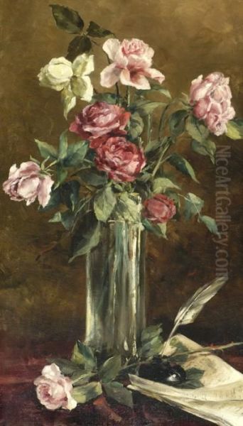 Flowers Oil Painting by Max Carlier