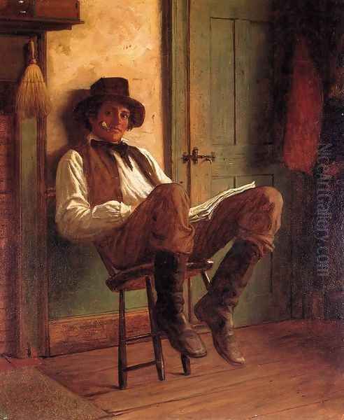 Sunday Morning I Oil Painting by Eastman Johnson