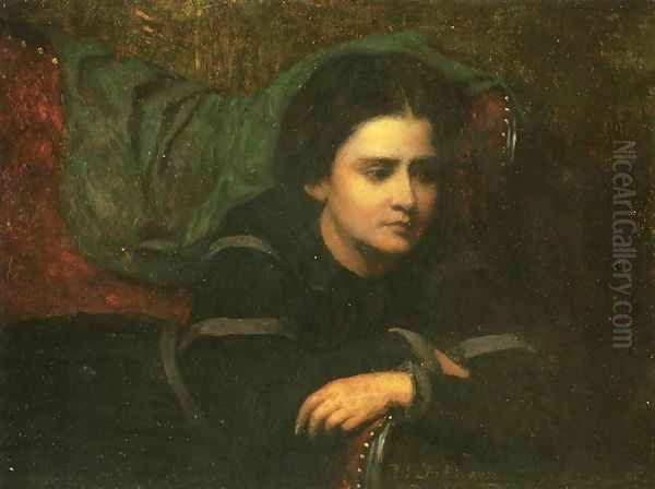 Cachette Oil Painting by Eastman Johnson