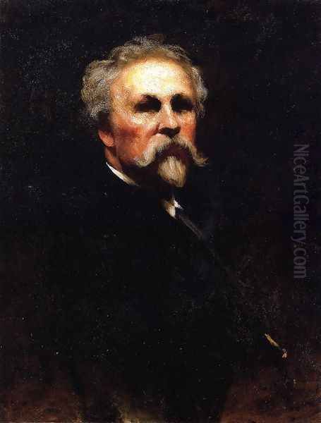 Self Portrait II Oil Painting by Eastman Johnson