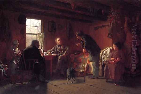 The Pension Claim Agent Oil Painting by Eastman Johnson