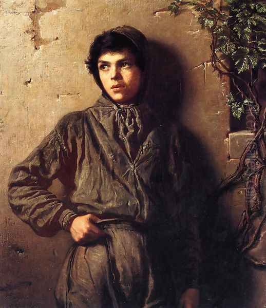 The Savoyard Boy Oil Painting by Eastman Johnson