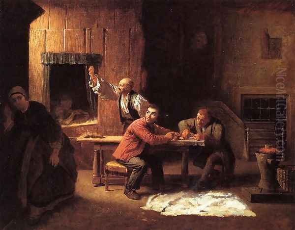 The Counterfeiters Oil Painting by Eastman Johnson