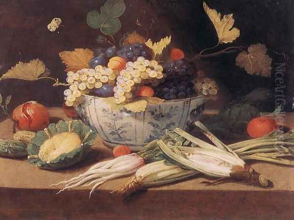 Still Life With Vegetables Oil Painting by I Jan Van