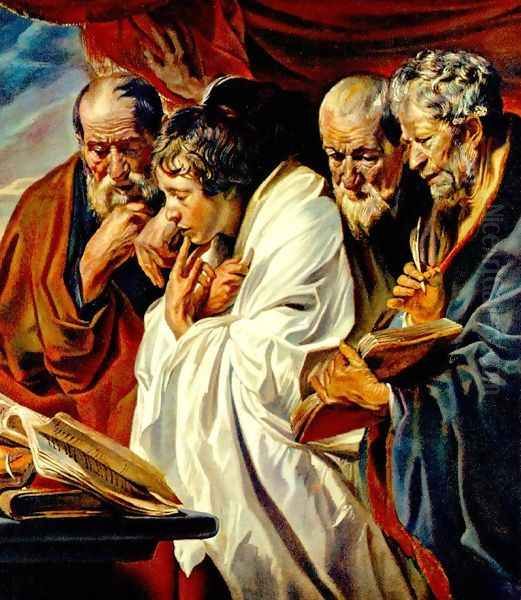 The Four Evangelists Oil Painting by Jacob Jordaens