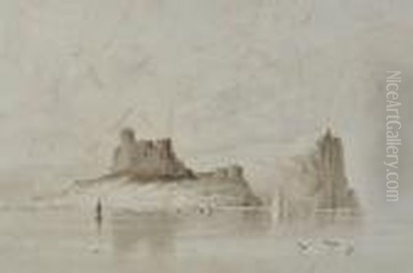 Ardtornesh Castle Oil Painting by John Wilson Carmichael