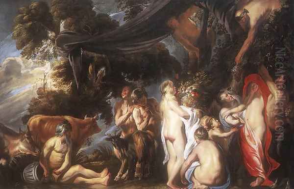 Allegory Of Fertility Oil Painting by Jacob Jordaens