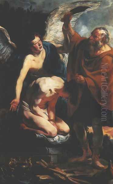 Sacrifice of Isaac Oil Painting by Jacob Jordaens