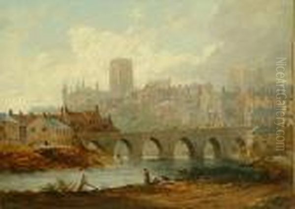 Durham Oil Painting by John Wilson Carmichael